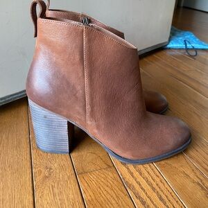 Brown Leather Ankle Boots